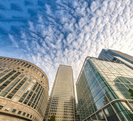 Canvas Print - Canary Wharf skyline, business district of London