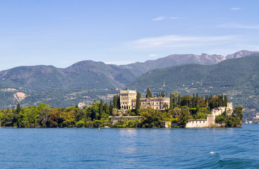 Sticker - Blick auf die Isola del Garda