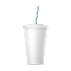 White paper soda cup template.