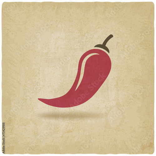 Plakat na zamówienie chili old background