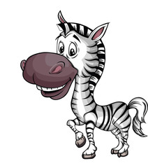 Canvas Print - Zebra Cartoon