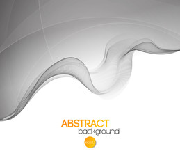 Poster - Abstract transparent wave background
