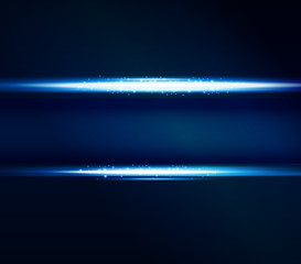Poster - Abstract dark background with  light lines