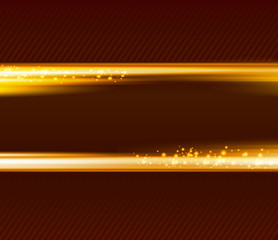 Poster - Abstract dark background with  light lines