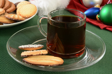 Wall Mural - Christmas cookies nad coffee