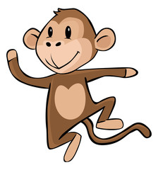 Canvas Print - Monkey Cartoon
