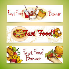 Sticker - Fast food banners