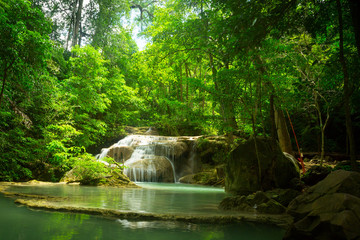 Small waterfall in the jungle