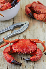 Wall Mural - Boiled crabs