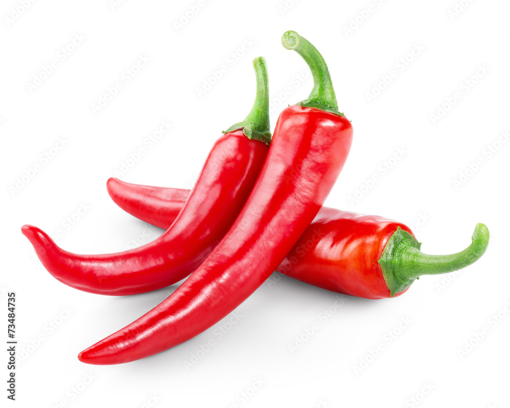 Red chili peppers - obrazy, fototapety, plakaty 