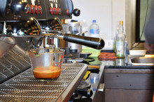 Making Fresh Coffee Via Steaming Machines,