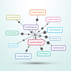 Naklejka na meble Abstract infographic template
