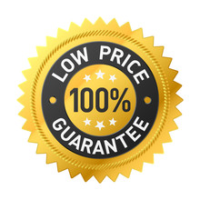 100% Low Price Guarantee Sticker