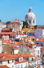 Wall Mural - Lisbon, view of Alfam's region and Santa Engrassiya's  church