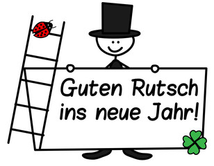 Canvas Print - Guten Rutsch ins neue Jahr