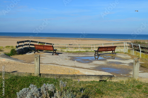 Vu Sur La Plage De Merville Franceville Normandie Buy