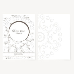 Poster - Decorative sheet of paper with oriental design