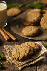 Canvas Print - Homemade Brown Gingersnap Cookies