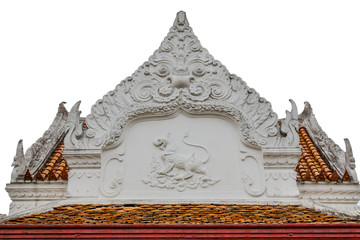 Wall Mural - Traditional Thai style carving in temple