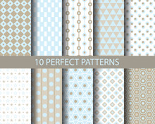 10 Geometrical Retro Patterns
