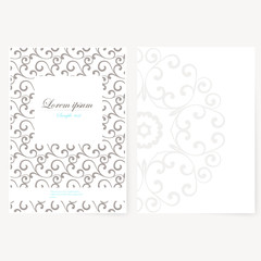 Poster - Decorative sheet of paper with oriental design