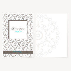 Poster - Decorative sheet of paper with oriental design
