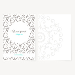 Poster - Decorative sheet of paper with oriental design