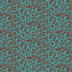 Poster - Repeating abstract background with curl