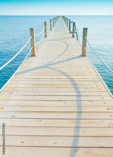 Naklejka na szybę Wooden Pier