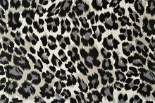 Grey And Black Leopard Pattern.Spotted Animal Print Background.