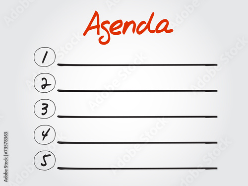 Agenda Chart