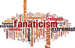 Fanaticism word cloud concept. Vector illustration