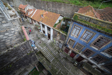 Poster - Old City of Porto in Portugal from Above