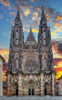 St. Vitus cathedral in Prague Castle in Prague