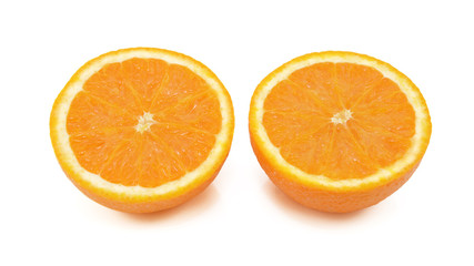 Wall Mural - Fresh orange sliced in half