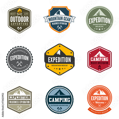 Fotografía Adventure Tourism Travel Logo Vintage Labels design