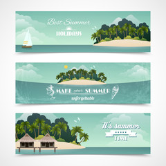 Sticker - Island horizontal banners