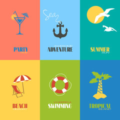 Wall Mural - Summer time posters