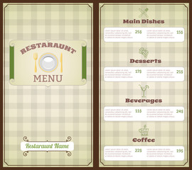 Wall Mural - Restaurant menu template