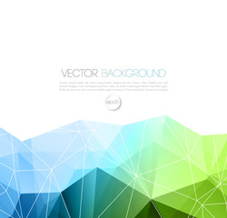 Aufkleber - Vector abstract geometric background with triangle
