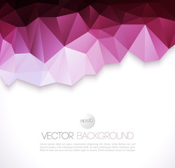 Poster - Vector abstract geometric background with triangle