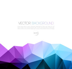 Aufkleber - Vector abstract geometric background with triangle