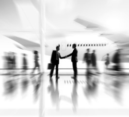 Wall Mural - Business People Handshake Deal Agreement Meeting Concept