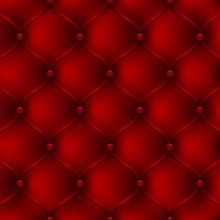Red Leather Upholstery Furniture. Textured Background