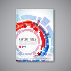 Poster - modern vector abstract brochure design template