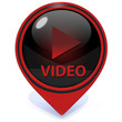 video pointer icon on white background