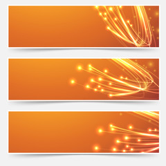 Wall Mural - Bright cable bandwidth speed swoosh header