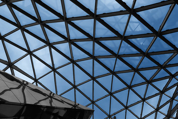 Poster - Transparent roof of a hi-tech building