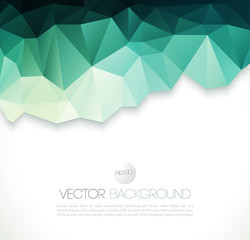 Poster - Vector abstract geometric background with triangle