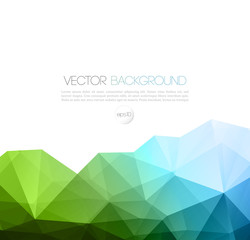 Aufkleber - Vector abstract geometric background with triangle